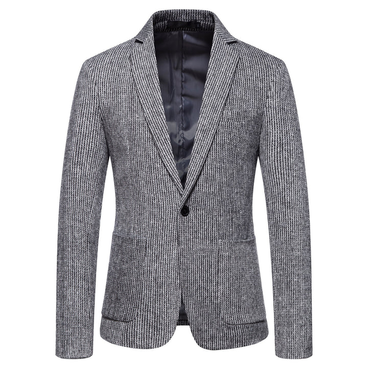 Elegant knitted blazer for men with structured design and slim fit Lune London