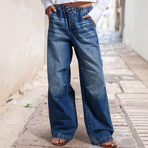 Jeans larges confortables pour femmes au style urbain décontracté Chic & Stil