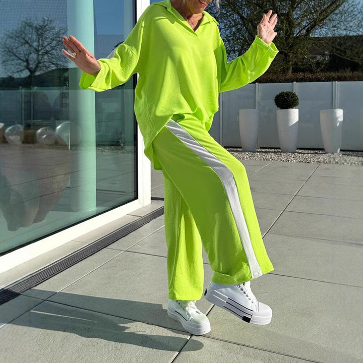 Casual leisure set for ladies with shirt and wide pants Lune London
