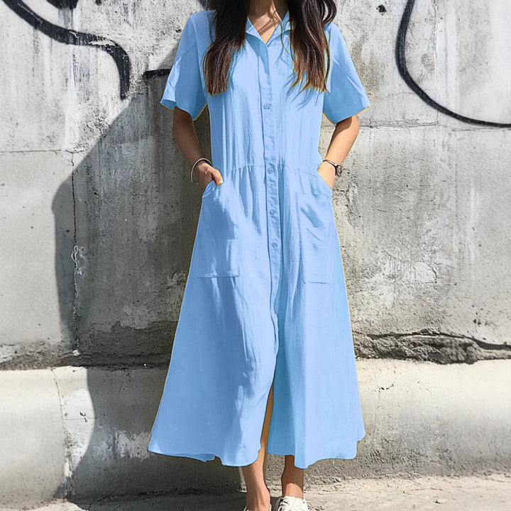 Lune London Button Midi Dress for Ladies