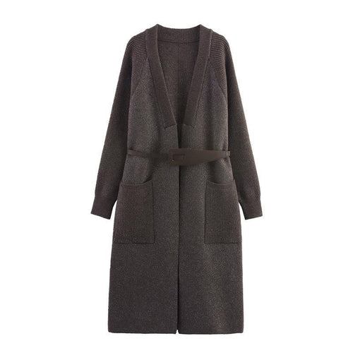 Knit coat woman with an elegant fit and practical pockets Lune London