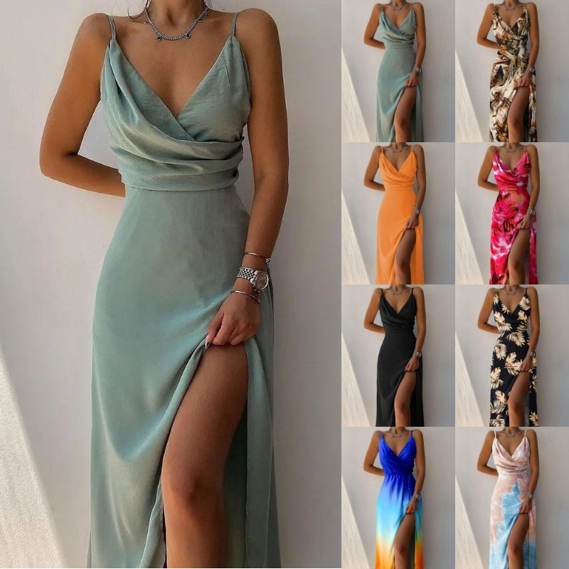 Elegant Maxi Dress with Boat Neck for Chic Women