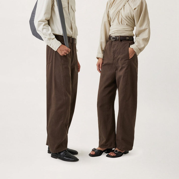 Pantalon taille haute élégant et confortable pour femme avec ceinture Chic & Stil