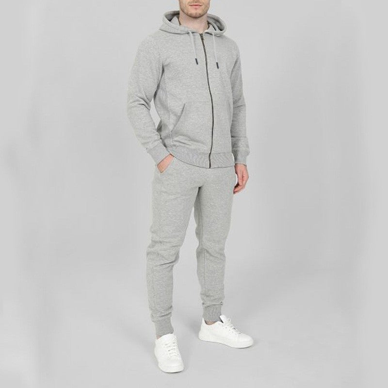 Men's sporty jogging suit set with practical pockets and high collar Lune London
