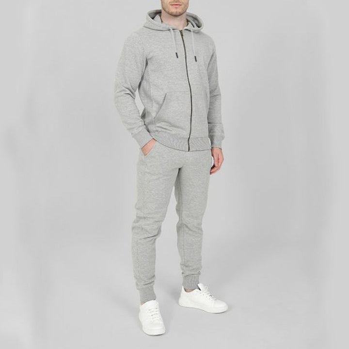 Men's sporty jogging suit set with practical pockets and high collar Lune London