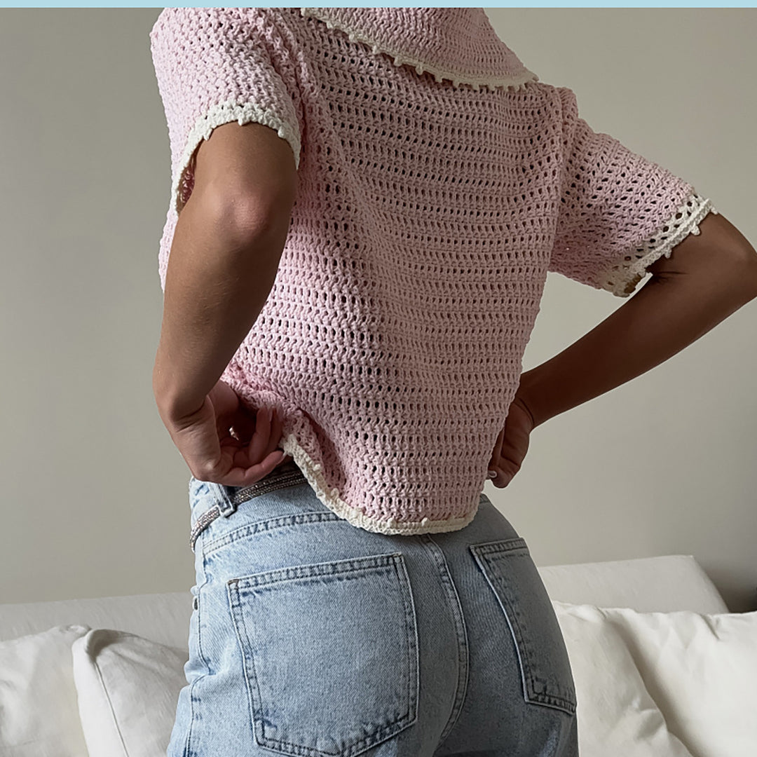 Loose crochet sweater for women Lune London