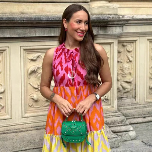 Maxi dress for women with colorful pattern and relaxed fit Lune London