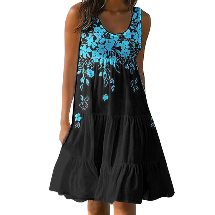 Ladies A-Line Floral Fluid Chic Dress