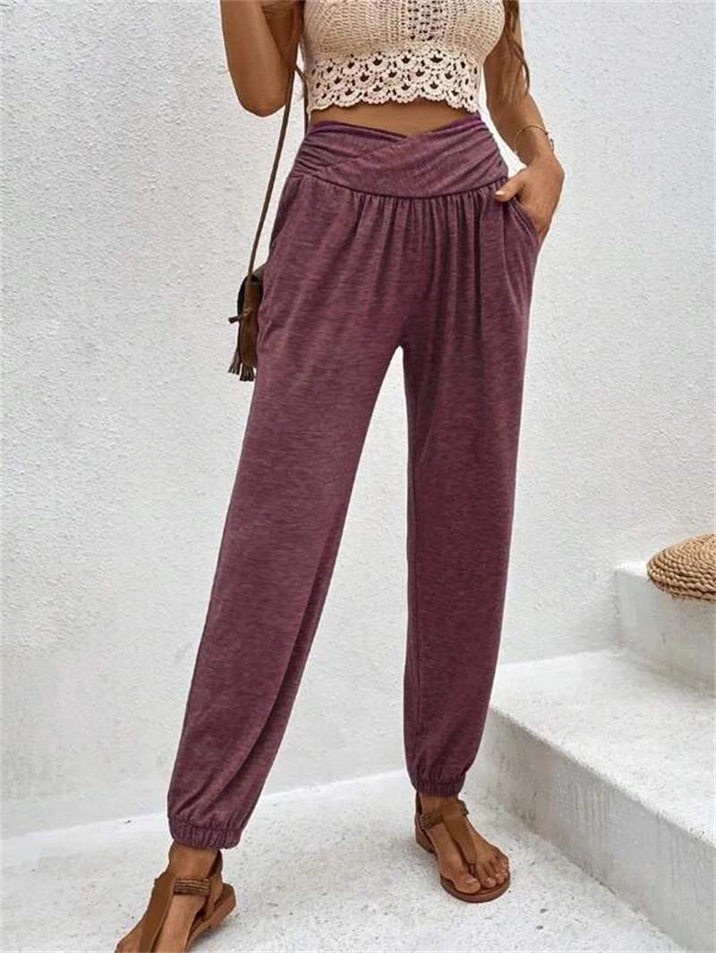 Lune London high-waisted elegant leisure pants for women with side pockets
