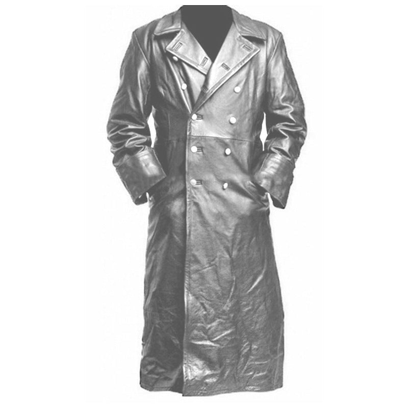 Elegant and modern leather coat for men Lune London