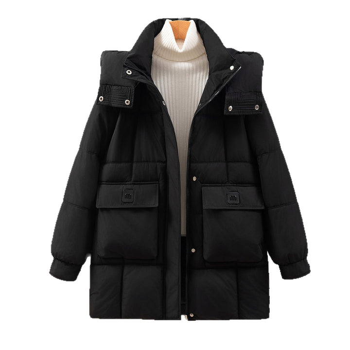 Functional and stylish women's winter jacket with pockets and hood Lune London