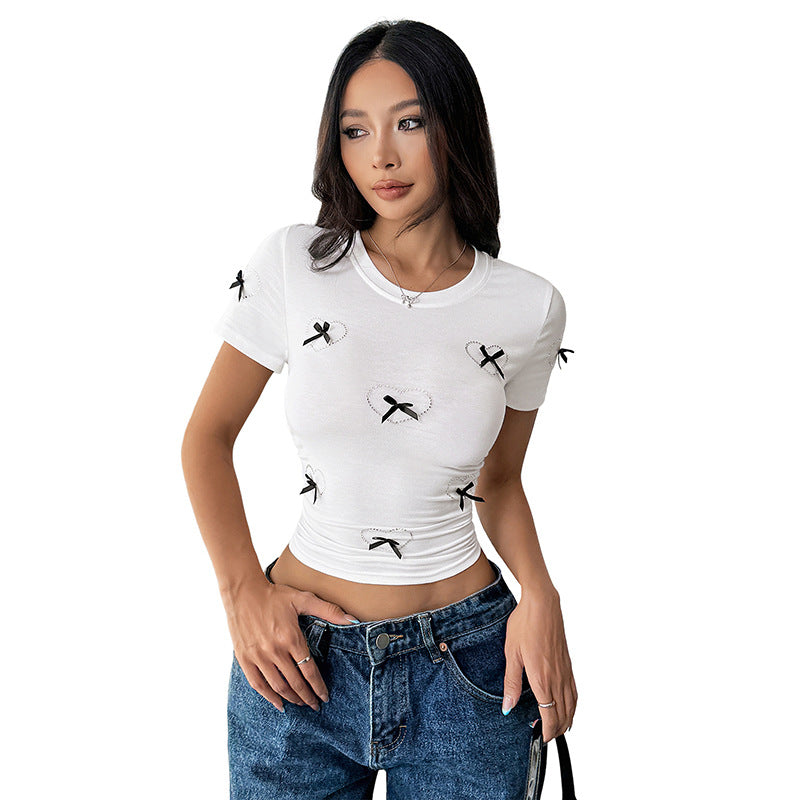 Women Heart-shaped Detail Waist Top Lune London