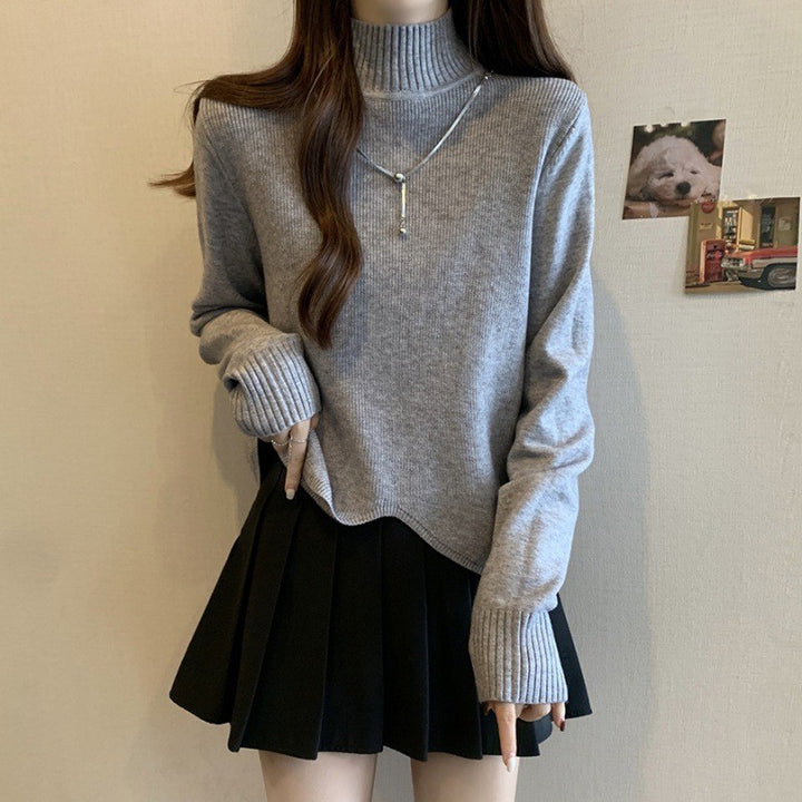 Pull col roulé pour femmes en tricot fin Chic & Stil
