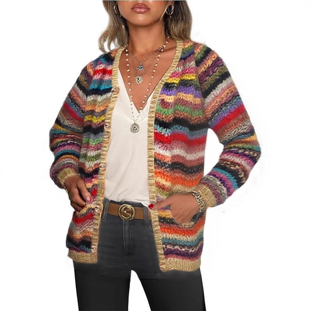 Cardigan coloré pour femmes avec franges Chic & Stil