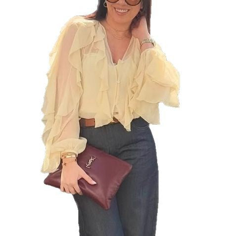 Chemisier Drapé avec Amusement pour Femmes Chic & Stil