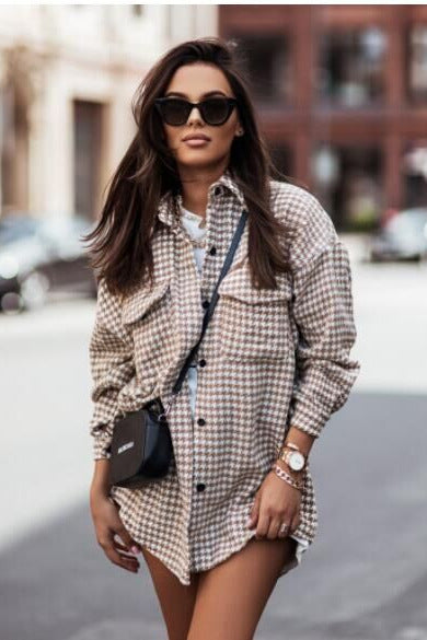 Plaid overshirt for women Lune London