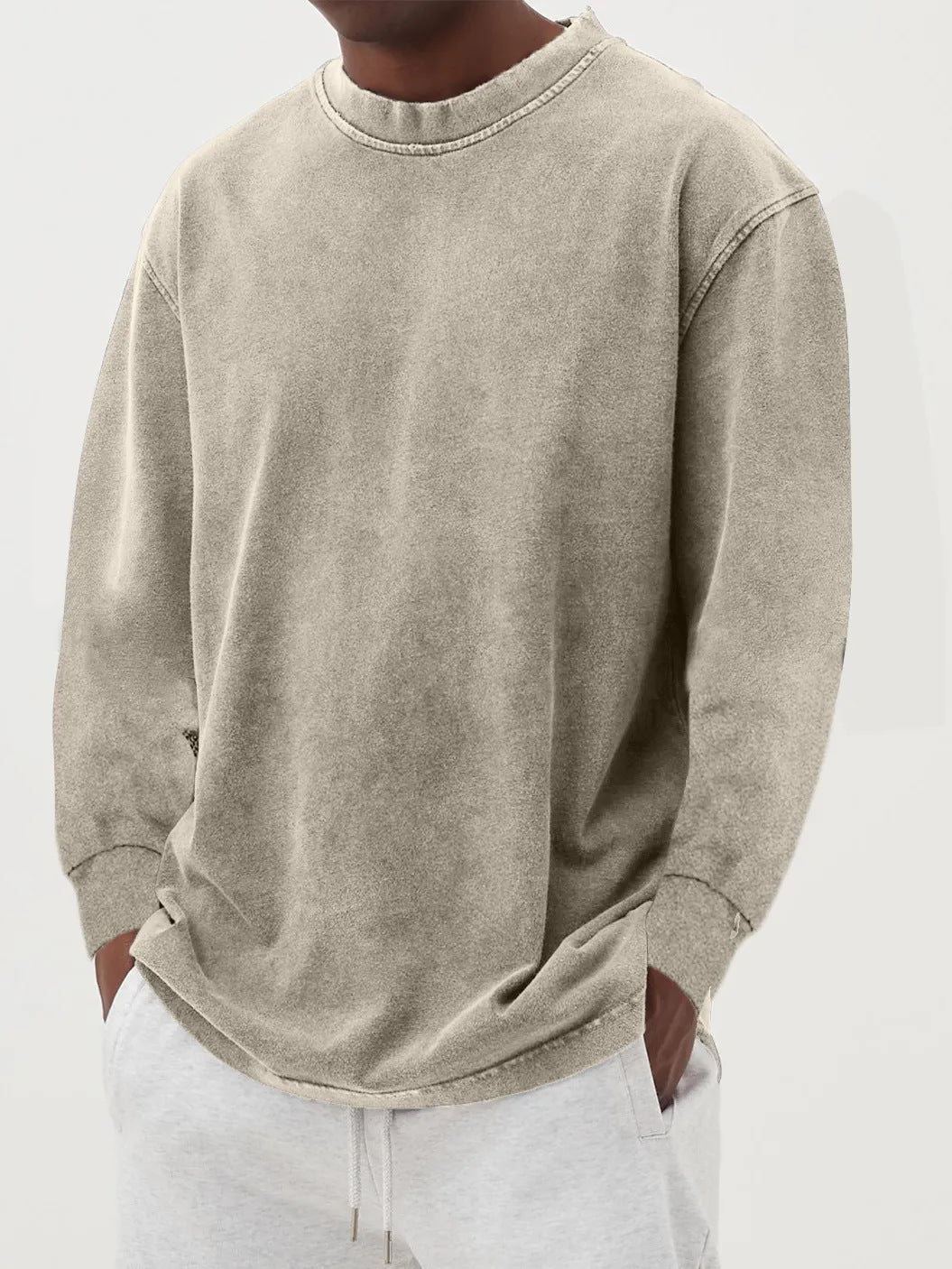 Casual oversized sweater for men in pleasant cotton blend Lune London