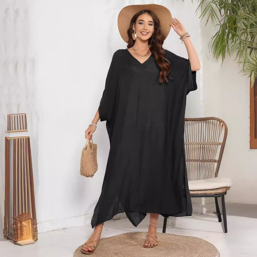 Ladies Tunic V Neck Dress Lune London