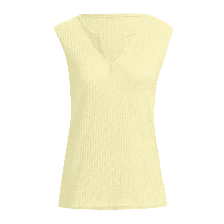 Ladies Sports Top with Textured Surface and V Neck Lune London