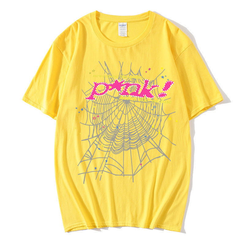 Women's casual T-shirt with creative spider web design Chic & Stil