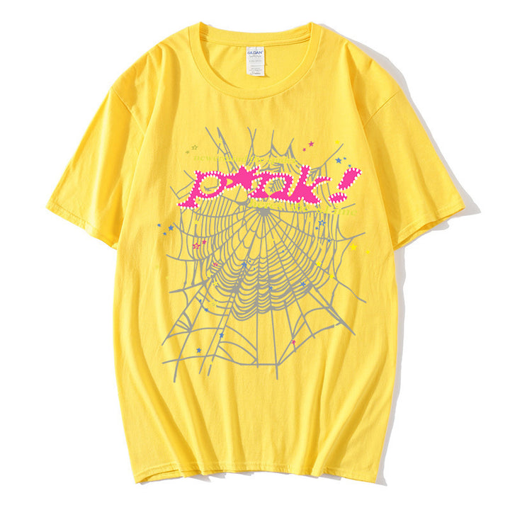 Women's casual T-shirt with creative spider web design Chic & Stil