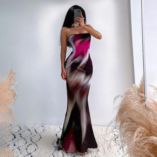 Strapless evening dress for women Lune London
