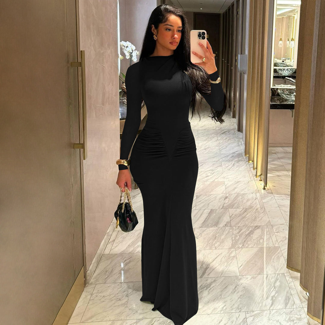 Elegant long sleeve maxi dress Lune London