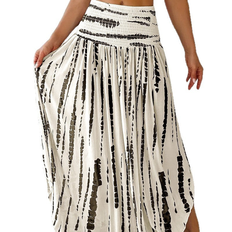 Ladies Long and Airy Skirt with an Innovative Striped Pattern Lune London