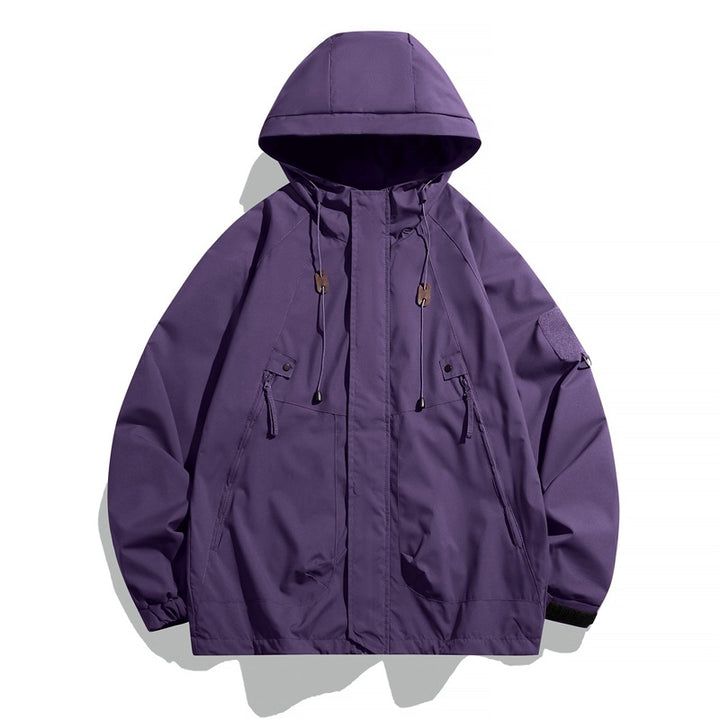 Casual outdoor jacket for men with adjustable hood and practical pockets Lune London