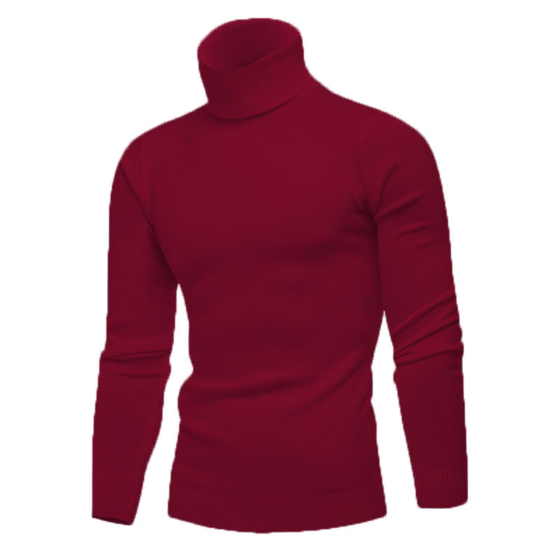 Men's slim fit fine cotton turtleneck sweater Lune London