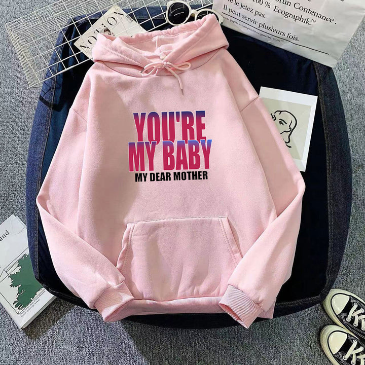 Women's hoodie with humorous lettering Chic & Stil