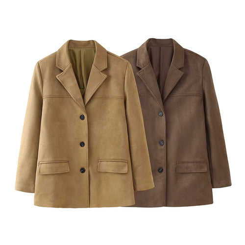 Ladies elegant quilted blazer jacket with practical pockets Lune London