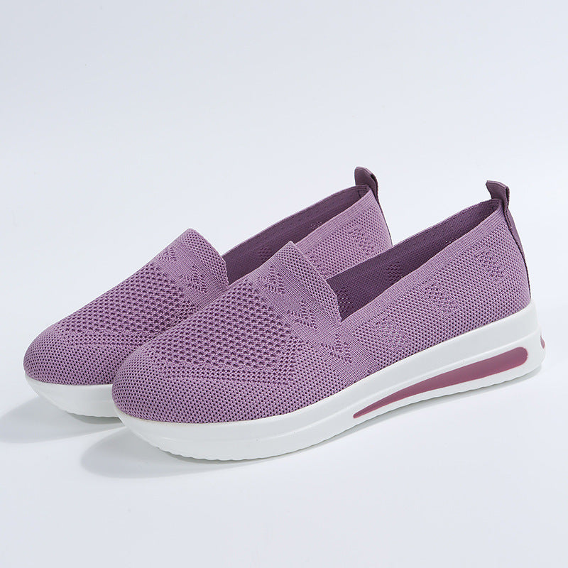 Trendy Slip-On Sneakers for Women with Breathable Mesh Upper and Non-Slip Sole Lune London