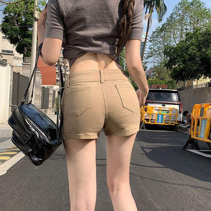 Ladies Custom Made Denim Shorts Lune London