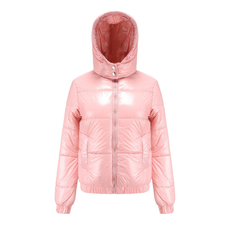 Ladies winter coat shiny Lune London
