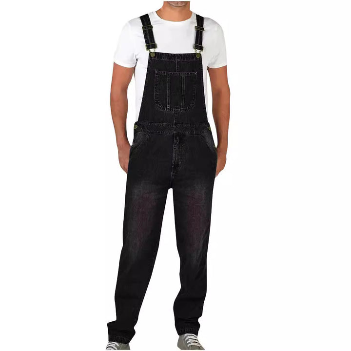 Men's denim overall in a casual cut with adjustable straps Lune London