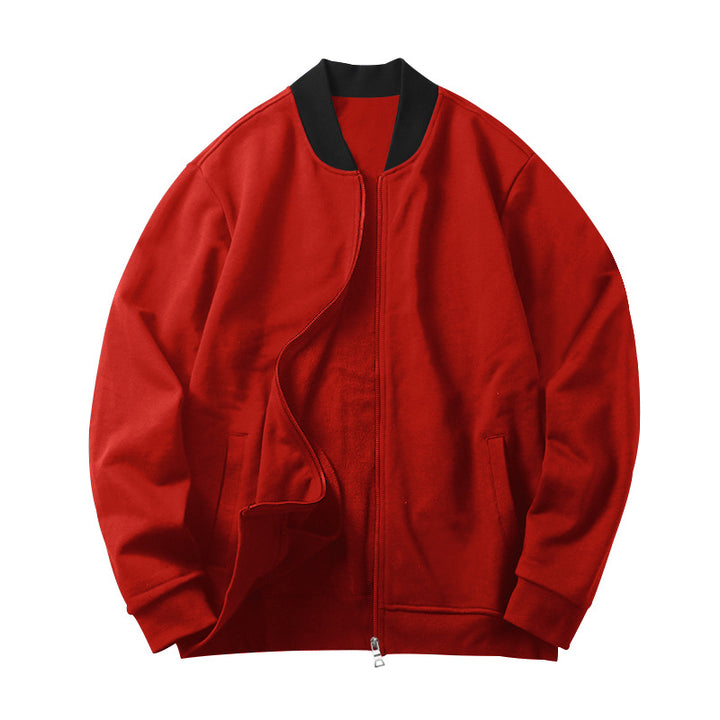 Sporty bomber jacket for men with hidden zipper and elastic cuffs Lune London
