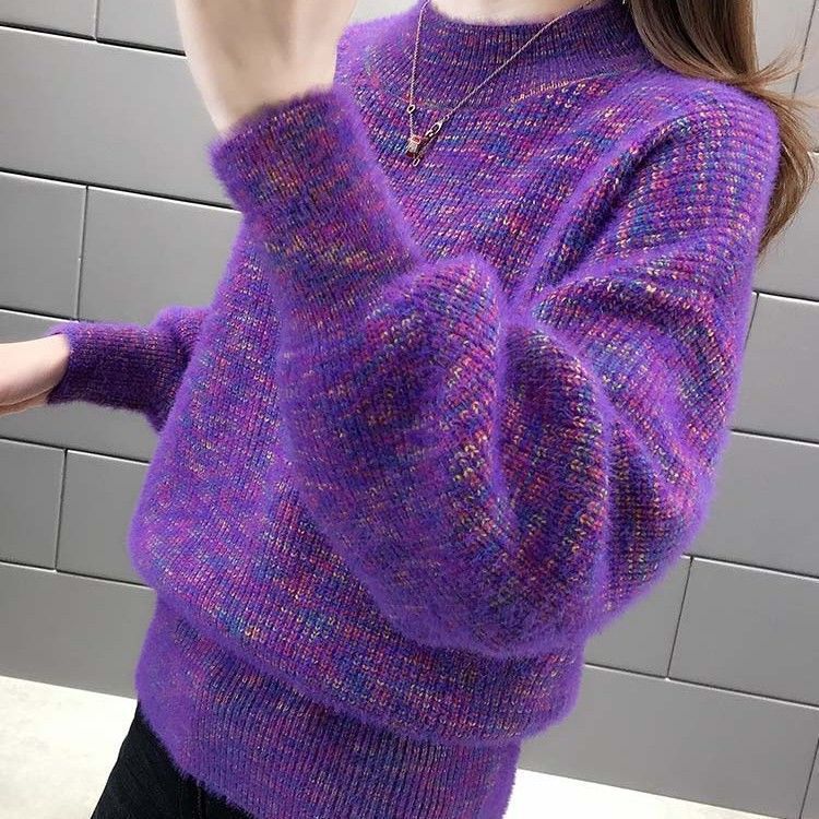 Pull en maille confortable pour femmes avec dégradé coloré Chic & Stil