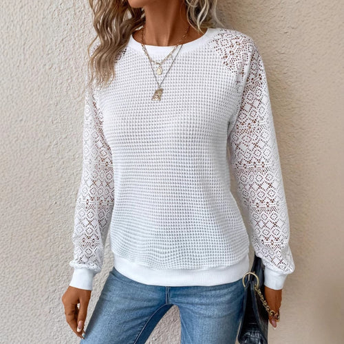 Women's sweater with lace sleeves Lune London