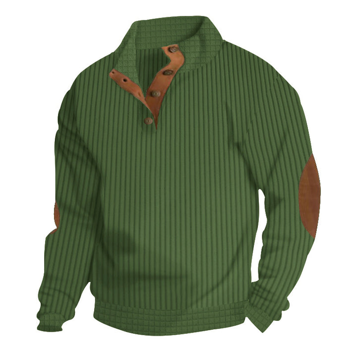 Men's stylish and comfortable sweater with leather details Lune London
