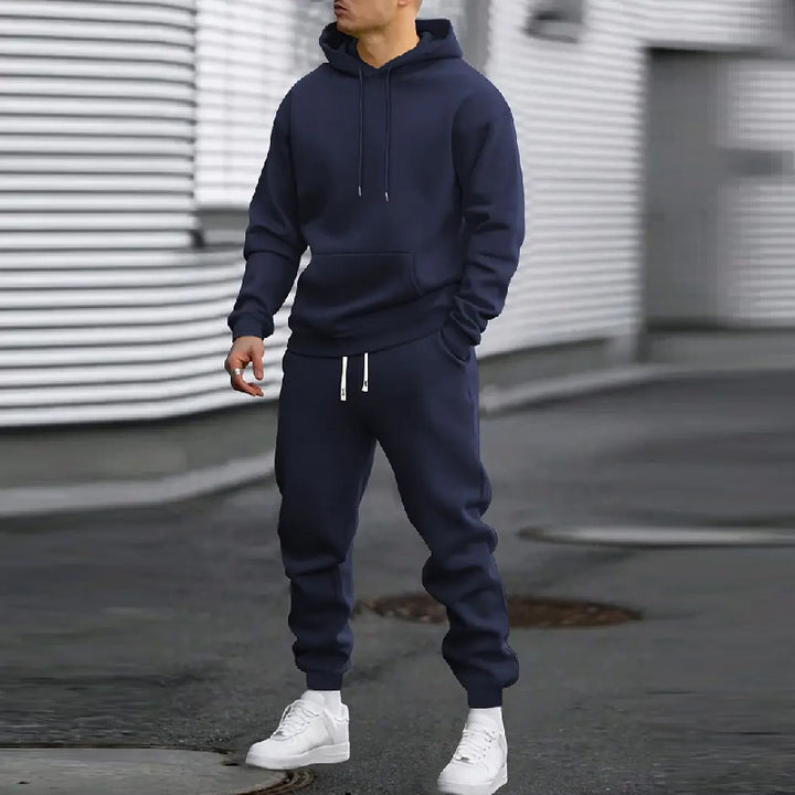 Men's Hooded Sports Tracksuit with Practical Pockets Lune London