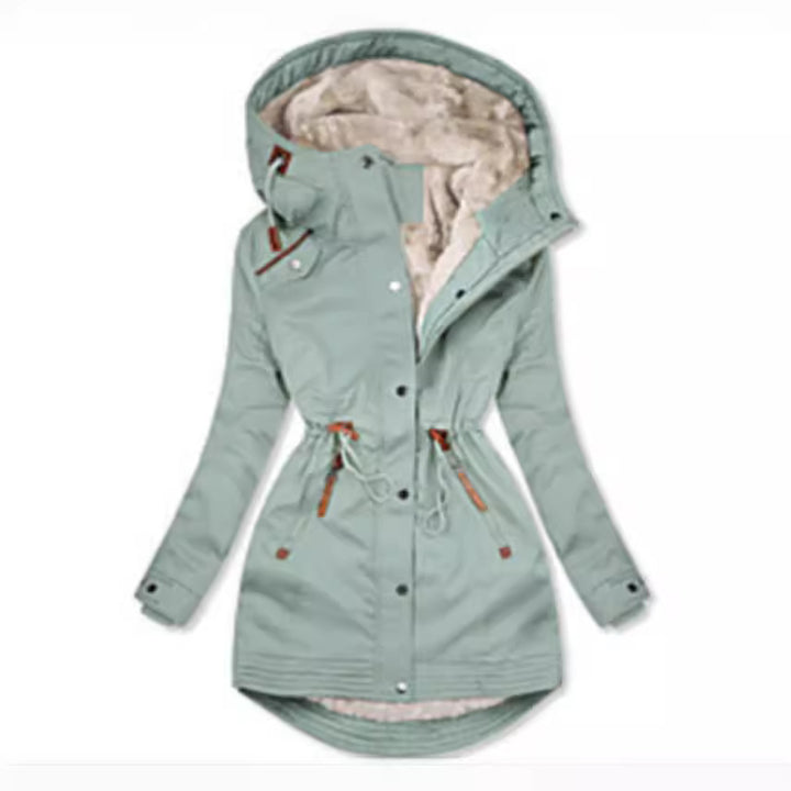 Ladies winter season parka with warm fleece lining Lune London