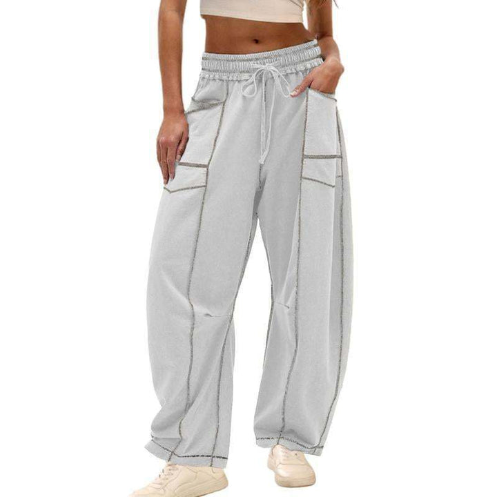 Ladies Comfortable Leisure Pants with Side Pockets Lune London