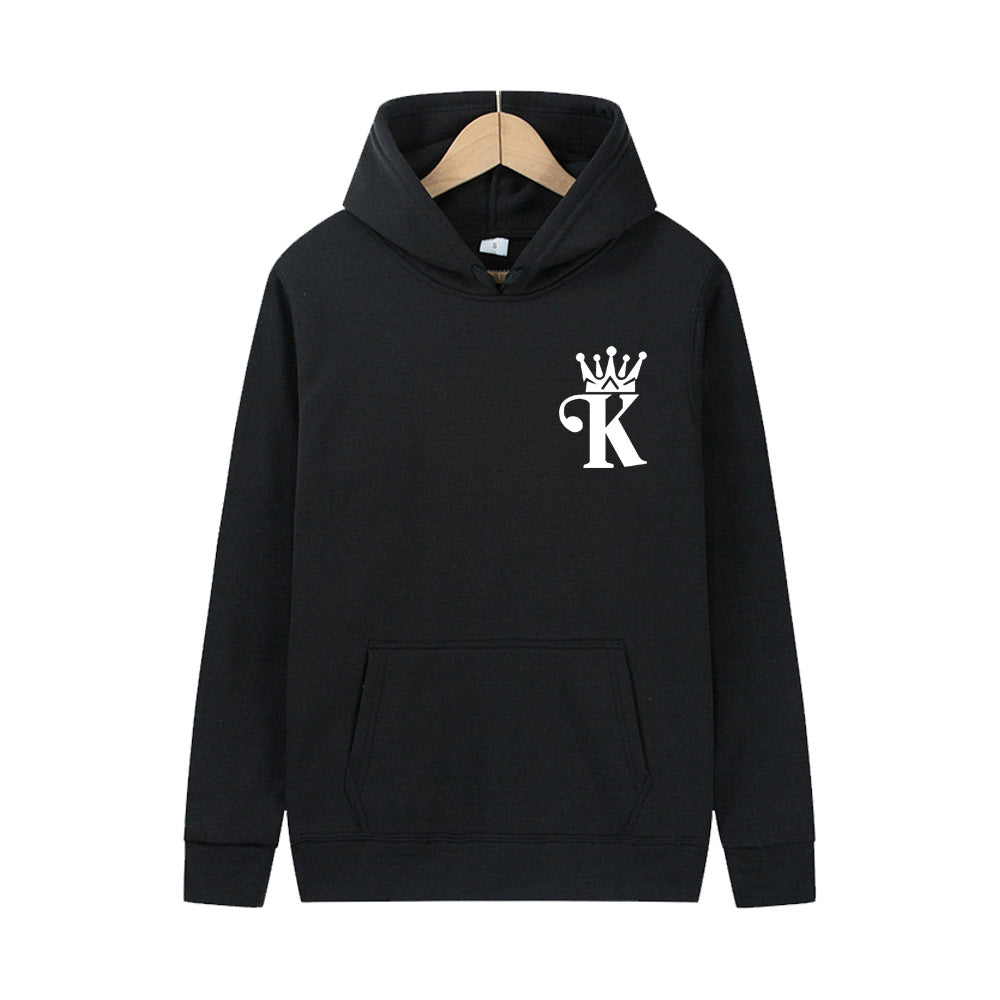 Ladies hoodie with high quality collar and classic design of logo Lune London