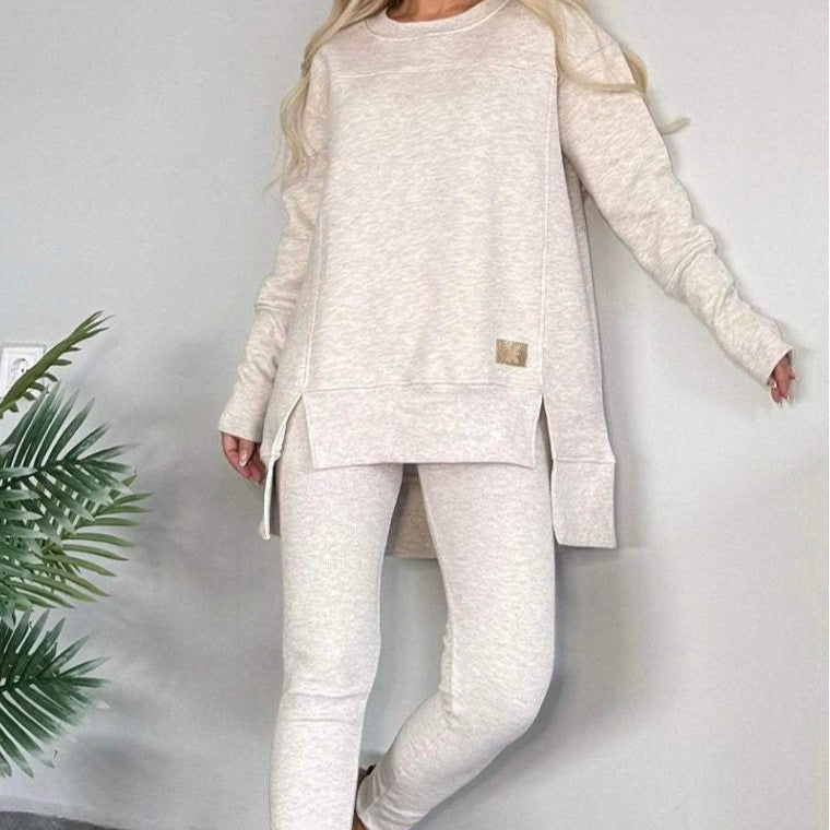 Cozy thick knit loungewear set for women Lune London