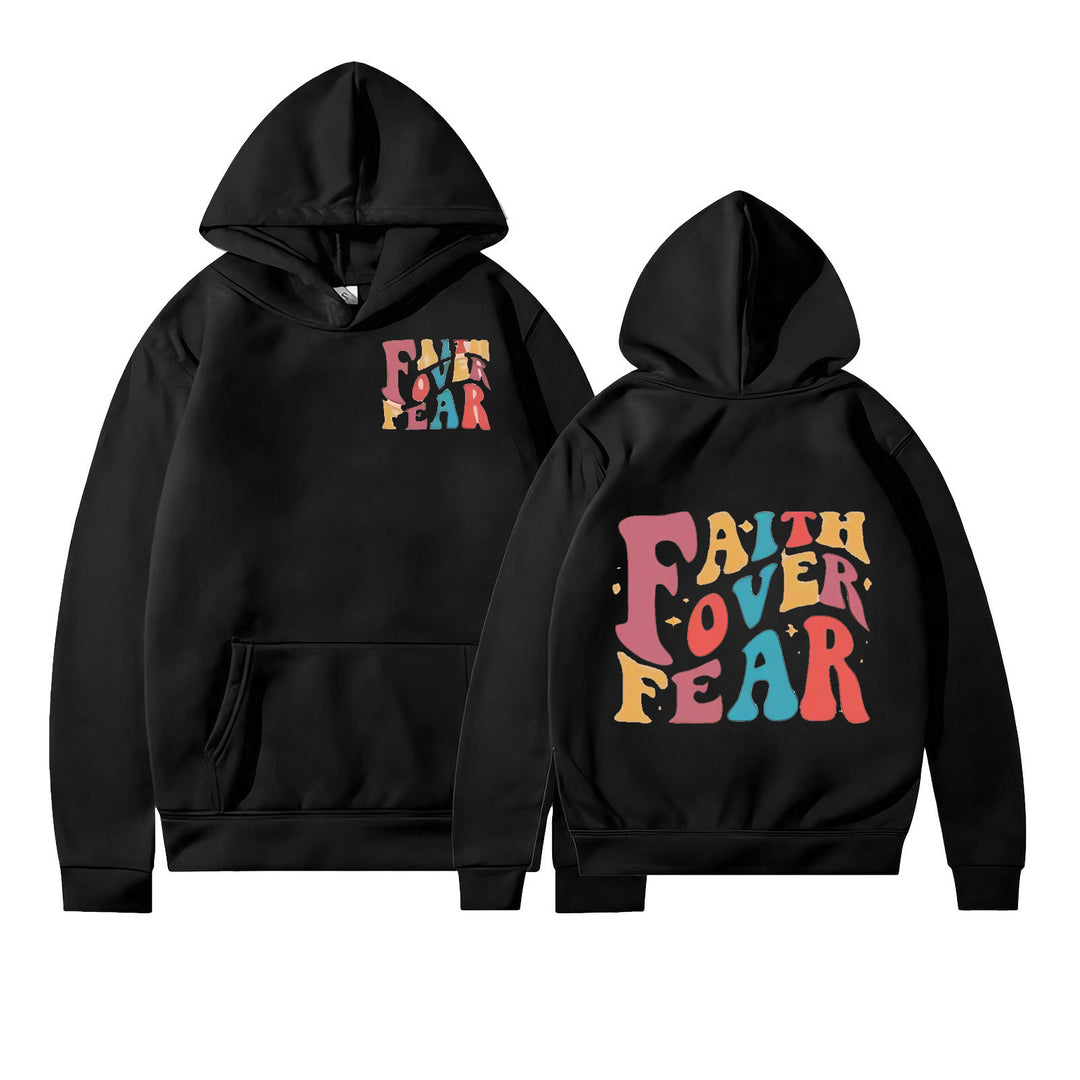 Women's Hoodie with Motivational Graphic Details Chic & Stil