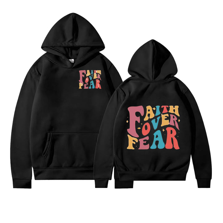 Women's Hoodie with Motivational Graphic Details Chic & Stil