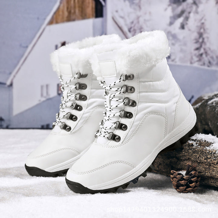 Waterproof winter boots for women with plush lining Lune London