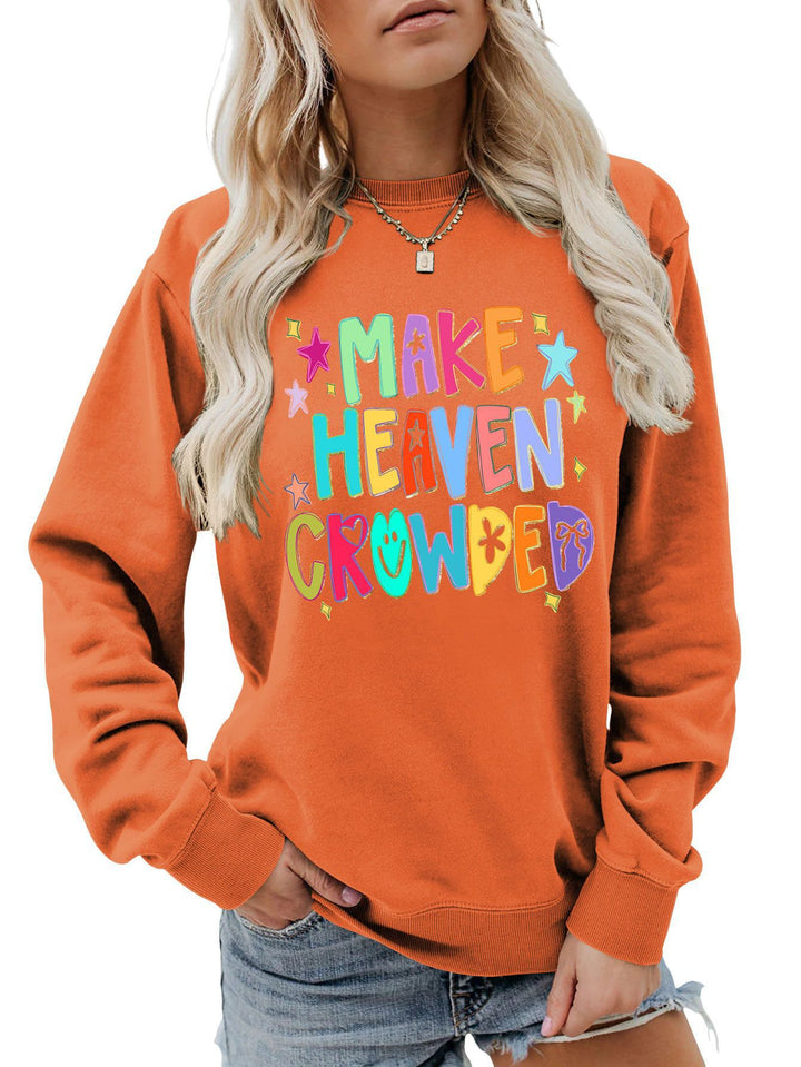 Sweat-shirt pour femmes avec un design coloré et une écriture ludique Chic & Stil
