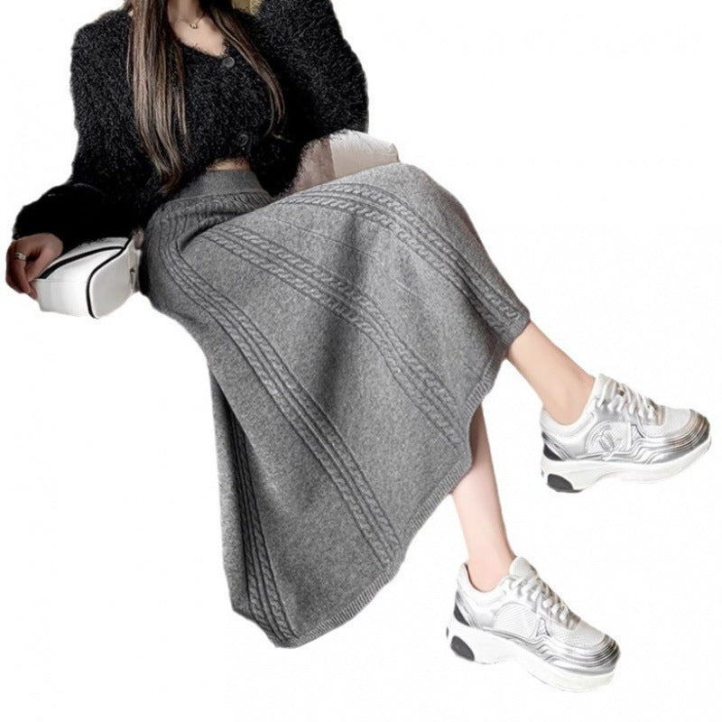 Jupe MIDI en tricot pour femmes Chic & Stil